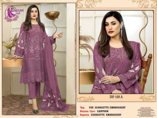 Dinsaa DS 168 Georgette Salwar Suit Catalog 4 Pcs 3 510x383 - Dinsaa DS 168 Georgette Salwar Suit Catalog 4 Pcs