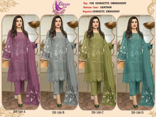 Dinsaa DS 168 Georgette Salwar Suit Catalog 4 Pcs 5 510x383 - Dinsaa DS 168 Georgette Salwar Suit Catalog 4 Pcs