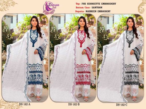 Dinsaa Ds 162 Georgette Salwar Suit Catalog 3 Pcs 4 510x383 - Dinsaa Ds 162 Georgette Salwar Suit Catalog 3 Pcs