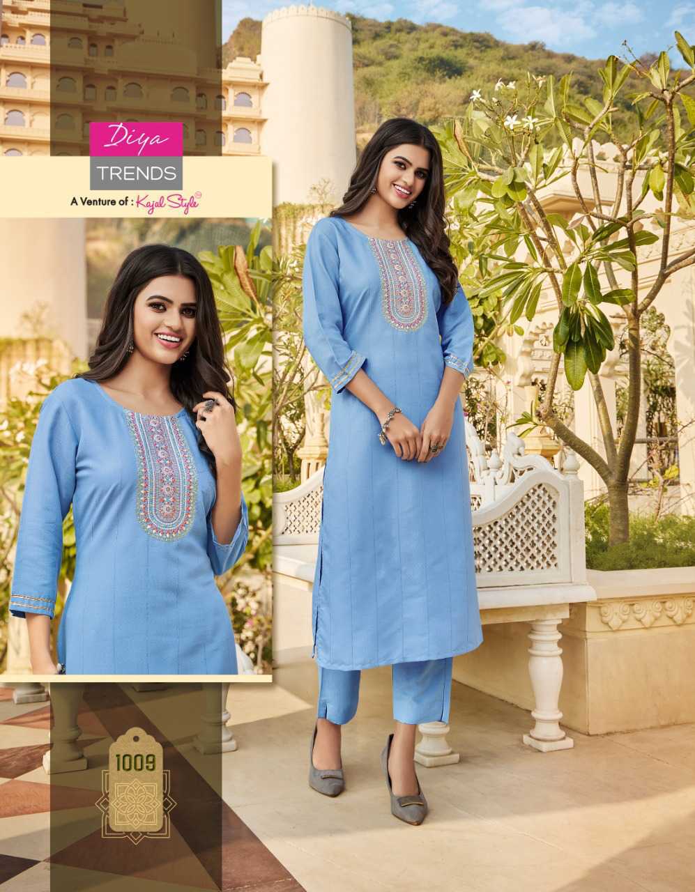 Diya Trends Mintra Vol 1 by Kajal Style Rayon Kurti with Pant