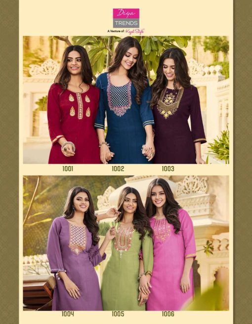 Diya Trends Mintra Vol 1 by Kajal Style Rayon Kurti with Pant Catalog 12 Pcs 22 510x655 - Diya Trends Mintra Vol 1 by Kajal Style Rayon Kurti with Pant Catalog 12 Pcs