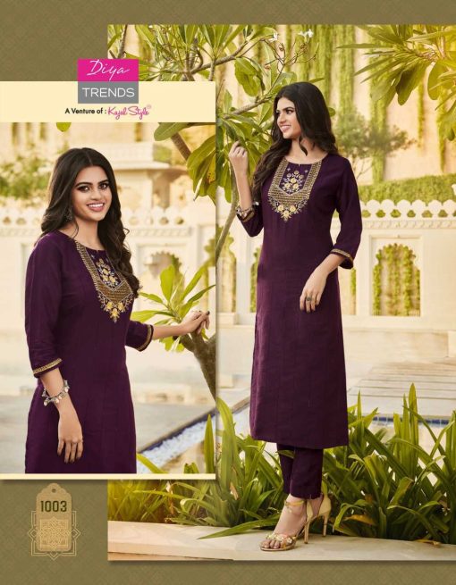 Diya Trends Mintra Vol 1 by Kajal Style Rayon Kurti with Pant Catalog 12 Pcs 4 510x655 - Diya Trends Mintra Vol 1 by Kajal Style Rayon Kurti with Pant Catalog 12 Pcs