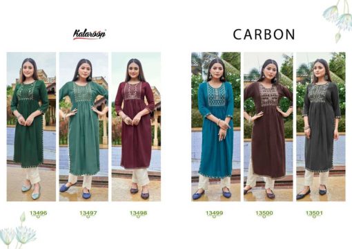 Kalaroop Carbon by Kajree Rayon Kurti Catalog 6 Pcs 8 510x360 - Kalaroop Carbon by Kajree Rayon Kurti Catalog 6 Pcs