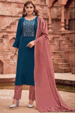 Kivi Zubeda by Kajree Silk Kurti with Dupatta Bottom Catalog 6 Pcs