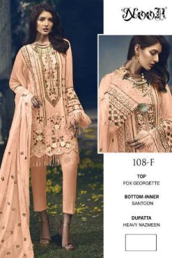 Noor DN 108 Georgette Salwar Suit Catalog 8 Pcs