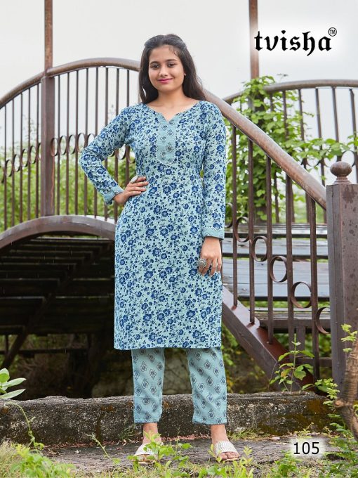 Tvisha Raashee Kurti with Pant Cotton Catalog 8 Pcs 3 510x680 - Tvisha Raashee Kurti with Pant Cotton Catalog 8 Pcs