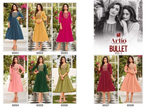 Artio Bullet Vol 2 by Kapil Trendz Viscose Silk Kurti Catalog 8 Pcs 10 510x354 - Artio Bullet Vol 2 by Kapil Trendz Viscose Silk Kurti Catalog 8 Pcs