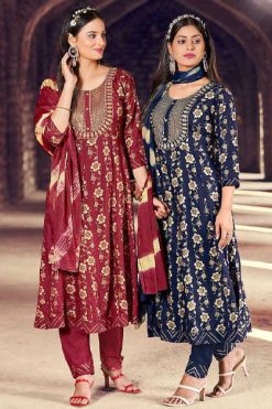 Blue Hills Bhool Bhulaiyaa Vol 5 Rayon Kurti with Dupatta Bottom Catalog 6 Pcs