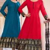 Blue Hills Bliss Rayon Kurti Catalog 6 Pcs