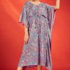 Blue Hills Fire Walk Vol 3 Crepe Kaftan Kurti Catalog 4 Pcs