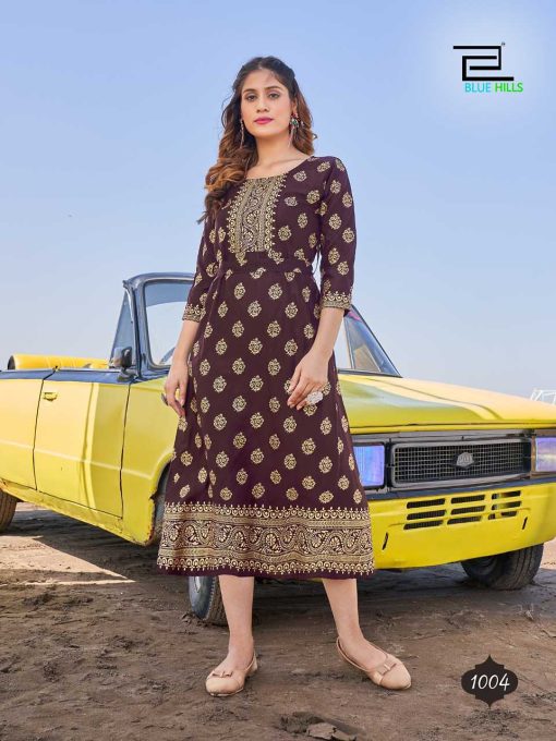 Blue Hills Shehzadi Rayon Kurti Catalog 6 Pcs 7 510x680 - Blue Hills Shehzadi Rayon Kurti Catalog 6 Pcs