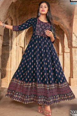 Blue Hills Up To Date Vol 20 Rayon Kurti Catalog 8 Pcs