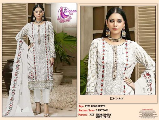 Dinsaa DS 148 Georgette Salwar Suit Catalog 2 Pcs 1 510x383 - Dinsaa DS 148 Georgette Salwar Suit Catalog 2 Pcs