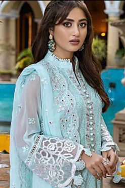 Dinsaa DS 153 Georgette Salwar Suit Catalog 4 Pcs