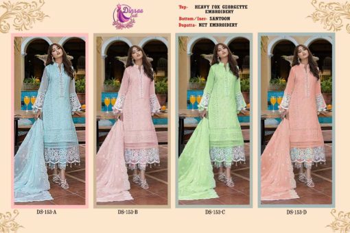 Dinsaa DS 153 Georgette Salwar Suit Catalog 4 Pcs 5 510x340 - Dinsaa DS 153 Georgette Salwar Suit Catalog 4 Pcs