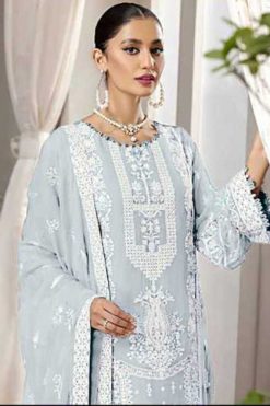 Dinsaa DS 158 Georgette Salwar Suit Catalog 4 Pcs