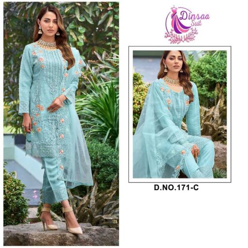 Dinsaa DS 171 Organza Salwar Suit Catalog 3 Pcs 2 510x510 - Dinsaa DS 171 Organza Salwar Suit Catalog 3 Pcs