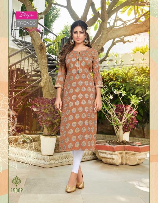 Diya Trends Gardencity Vol 15 Kajal Style Rayon Kurti Catalog 14 Pcs 14 510x655 - Diya Trends Gardencity Vol 15 Kajal Style Rayon Kurti Catalog 14 Pcs