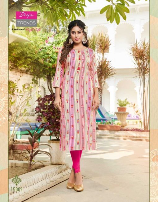 Diya Trends Gardencity Vol 15 Kajal Style Rayon Kurti Catalog 14 Pcs 6 510x655 - Diya Trends Gardencity Vol 15 Kajal Style Rayon Kurti Catalog 14 Pcs