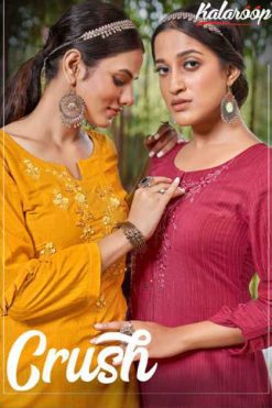 Kalaroop Crush by Kajree Rayon Kurti Catalog 6 Pcs