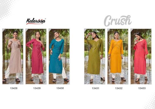 Kalaroop Crush by Kajree Rayon Kurti Catalog 6 Pcs 8 510x360 - Kalaroop Crush by Kajree Rayon Kurti Catalog 6 Pcs