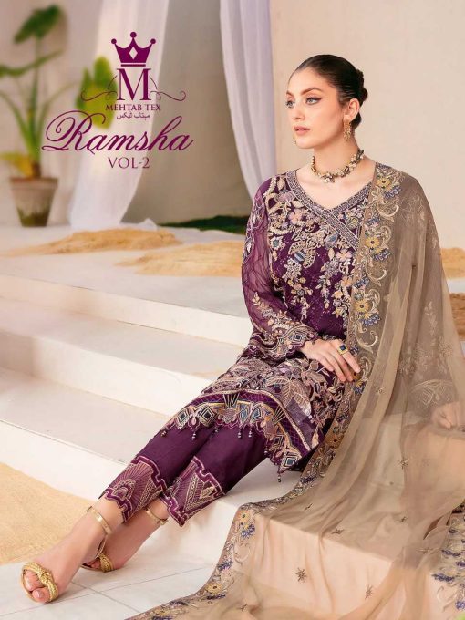 Mehtab Ramsha Vol 2 Georgette Salwar Suit Catalog 3 Pcs 4 510x680 - Mehtab Ramsha Vol 2 Georgette Salwar Suit Catalog 3 Pcs