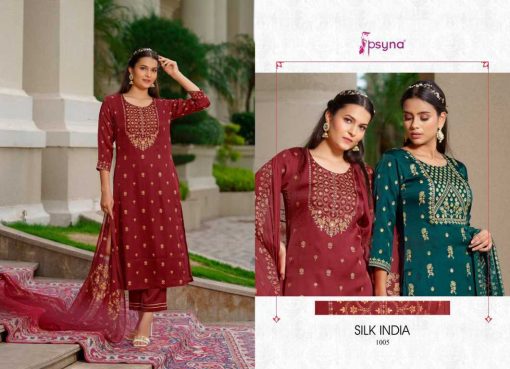 Psyna Silk India Kurti with Dupatta Bottom Silk Catalog 6 Pcs 5 510x369 - Psyna Silk India Kurti with Dupatta Bottom Silk Catalog 6 Pcs