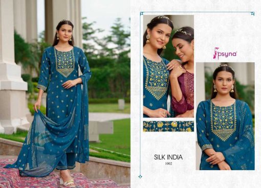 Psyna Silk India Kurti with Dupatta Bottom Silk Catalog 6 Pcs 9 510x369 - Psyna Silk India Kurti with Dupatta Bottom Silk Catalog 6 Pcs