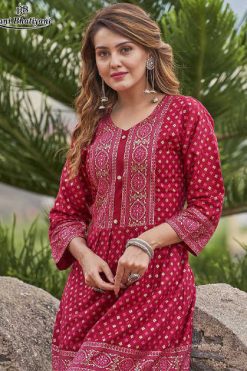 Rani Bhatiyani Apsara Vol 1 Rayon Kurti Catalog 8 Pcs