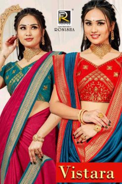Ranjna Vistara Silk Saree Sari Catalog 6 Pcs