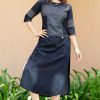 Seriema Kumb Capture Vol 3 Cotton Denim Kurti Catalog 8 Pcs