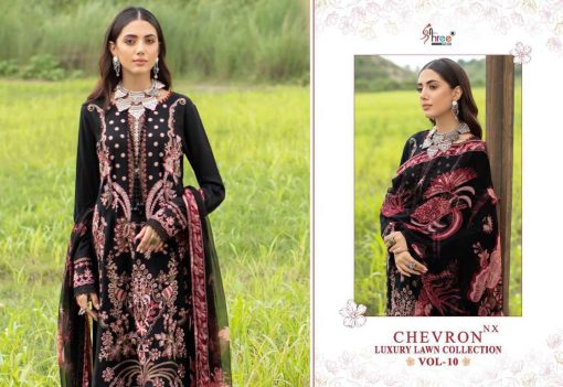 Shree Fabs Chevron Luxury Lawn Collection Vol 10 NX Chiffon Cotton Salwar Suit Catalog 5 Pcs 1 510x351 - Shree Fabs Chevron Luxury Lawn Collection Vol 10 NX Chiffon Cotton Salwar Suit Catalog 5 Pcs