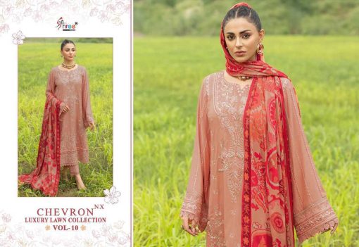 Shree Fabs Chevron Luxury Lawn Collection Vol 10 NX Chiffon Cotton Salwar Suit Catalog 5 Pcs 11 510x351 - Shree Fabs Chevron Luxury Lawn Collection Vol 10 NX Chiffon Cotton Salwar Suit Catalog 5 Pcs