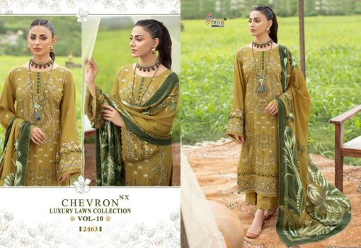 Shree Fabs Chevron Luxury Lawn Collection Vol 10 NX Chiffon Cotton Salwar Suit Catalog 5 Pcs 5 510x351 - Shree Fabs Chevron Luxury Lawn Collection Vol 10 NX Chiffon Cotton Salwar Suit Catalog 5 Pcs