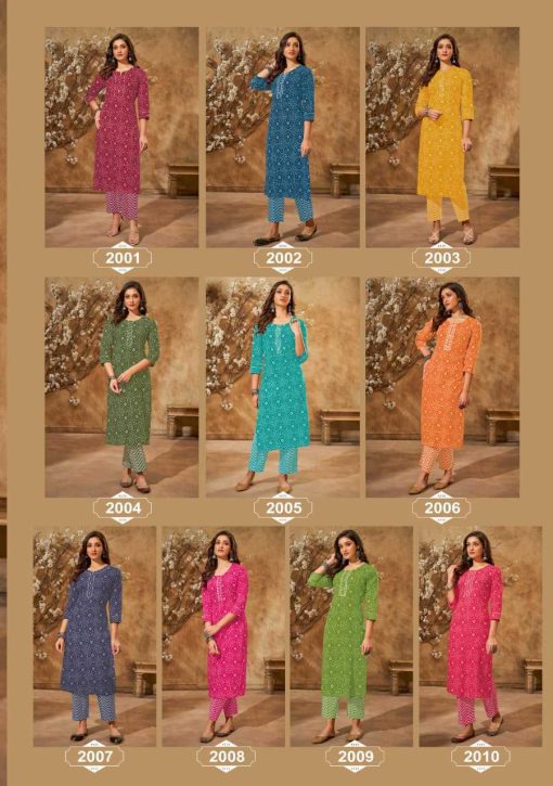 Suryajyoti Larqi Bandhani Lehriya Special Vol 2 Cotton Kurti with Pant Catalog 10 Pcs 12 510x725 - Suryajyoti Larqi Bandhani Lehriya Special Vol 2 Cotton Kurti with Pant Catalog 10 Pcs