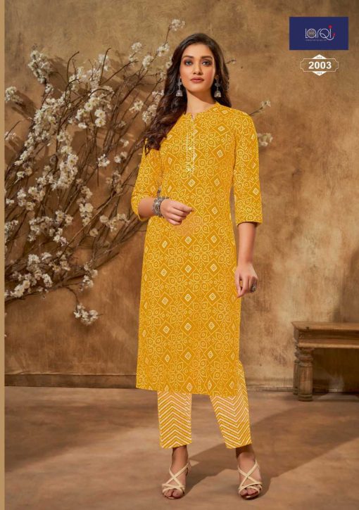 Suryajyoti Larqi Bandhani Lehriya Special Vol 2 Cotton Kurti with Pant Catalog 10 Pcs 3 510x725 - Suryajyoti Larqi Bandhani Lehriya Special Vol 2 Cotton Kurti with Pant Catalog 10 Pcs