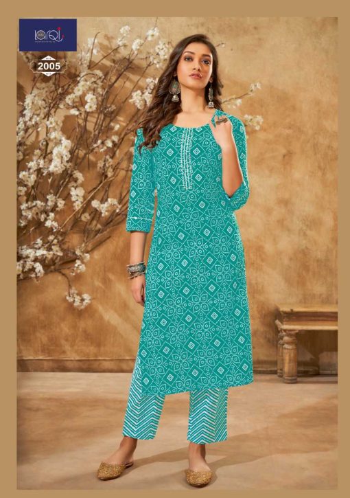 Suryajyoti Larqi Bandhani Lehriya Special Vol 2 Cotton Kurti with Pant Catalog 10 Pcs 4 510x725 - Suryajyoti Larqi Bandhani Lehriya Special Vol 2 Cotton Kurti with Pant Catalog 10 Pcs