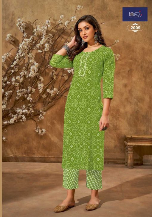 Suryajyoti Larqi Bandhani Lehriya Special Vol 2 Cotton Kurti with Pant Catalog 10 Pcs 6 510x725 - Suryajyoti Larqi Bandhani Lehriya Special Vol 2 Cotton Kurti with Pant Catalog 10 Pcs