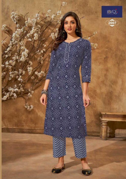 Suryajyoti Larqi Bandhani Lehriya Special Vol 2 Cotton Kurti with Pant Catalog 10 Pcs 7 510x725 - Suryajyoti Larqi Bandhani Lehriya Special Vol 2 Cotton Kurti with Pant Catalog 10 Pcs