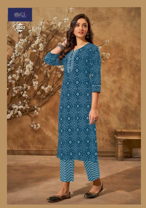 Suryajyoti Larqi Bandhani Lehriya Special Vol 2 Cotton Kurti with Pant Catalog 10 Pcs 9 510x725 - Suryajyoti Larqi Bandhani Lehriya Special Vol 2 Cotton Kurti with Pant Catalog 10 Pcs