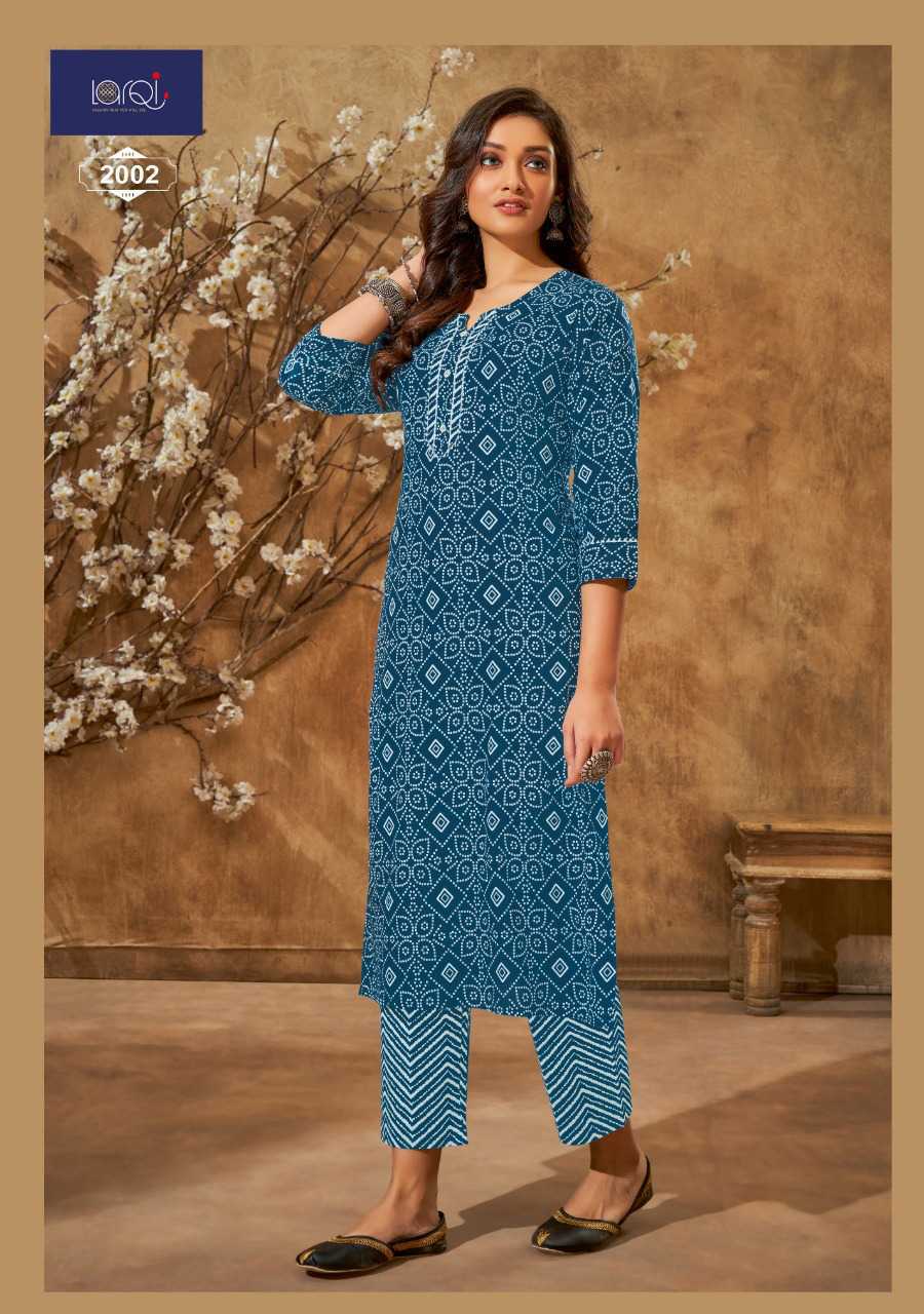 Anarkali Casual Wear Lehriya Kurti With Chikankari Palazzo at Rs 999/piece  in Delhi