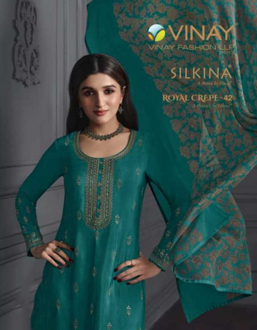 Vinay Silkina Royal Crepe Vol 42 Crepe Salwar Suit Catalog 10 Pcs 2 510x655 - Vinay Silkina Royal Crepe Vol 42 Crepe Salwar Suit Catalog 10 Pcs