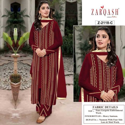 Zarqash Sana Safinaz Vol 1 Z 2118 by Khayyira Georgette Salwar Suit Catalog 4 Pcs 1 510x510 - Zarqash Sana Safinaz Vol 1 Z 2118 by Khayyira Georgette Salwar Suit Catalog 4 Pcs