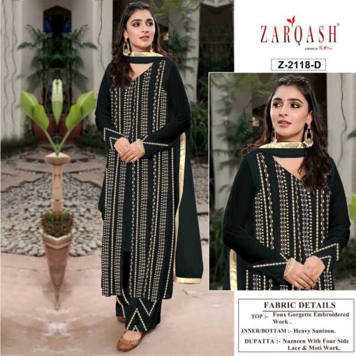 Zarqash Sana Safinaz Vol 1 Z 2118 by Khayyira Georgette Salwar Suit Catalog 4 Pcs 7 510x510 - Zarqash Sana Safinaz Vol 1 Z 2118 by Khayyira Georgette Salwar Suit Catalog 4 Pcs