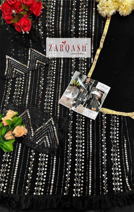 Zarqash Sana Safinaz Vol 1 Z 2118 by Khayyira Georgette Salwar Suit Catalog 4 Pcs 8 510x803 - Zarqash Sana Safinaz Vol 1 Z 2118 by Khayyira Georgette Salwar Suit Catalog 4 Pcs