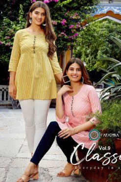 Aradhna Classic Vol 9 Cotton Tops Catalog 4 Pcs