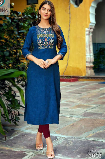 Cotton Chikankari Kurtas - Buy Cotton Straight Kurti Online in India –  House of Chikankari