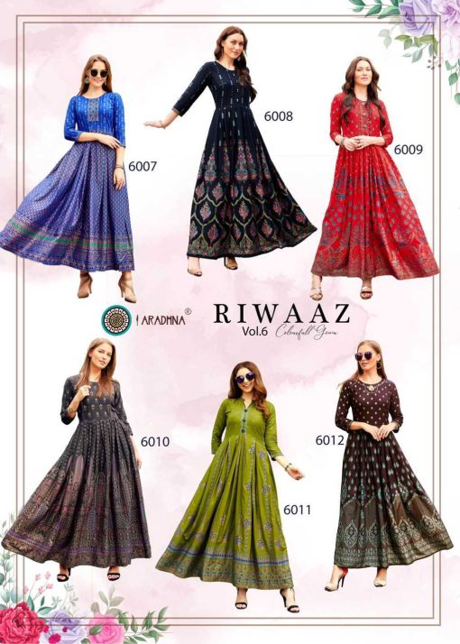 Aradhna Riwaaz Vol 6 Rayon Kurti Catalog 12 Pcs 16 510x714 - Aradhna Riwaaz Vol 6 Rayon Kurti Catalog 12 Pcs