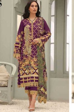 Deepsy Firdous Queen’s Court Vol 3 Cotton Chiffon Salwar Suit Catalog 7 Pcs