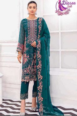 Dinsaa Azure Vol 3 Georgette Salwar Suit Catalog 6 Pcs